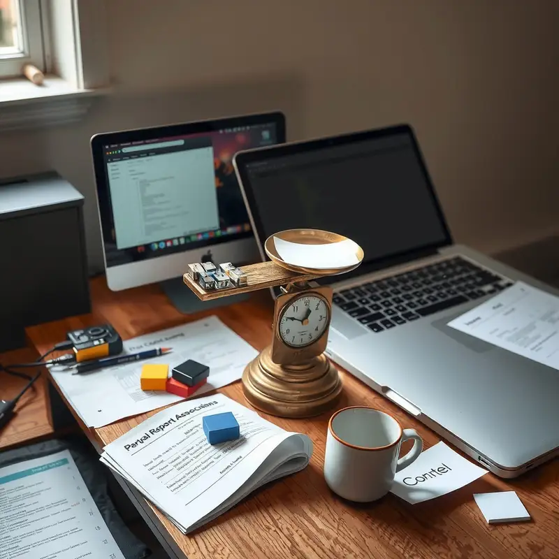 Illustration conceptuelle montrant l'équilibre entre plusieurs extensions SEO Chrome et les conflits de performance qu'elles